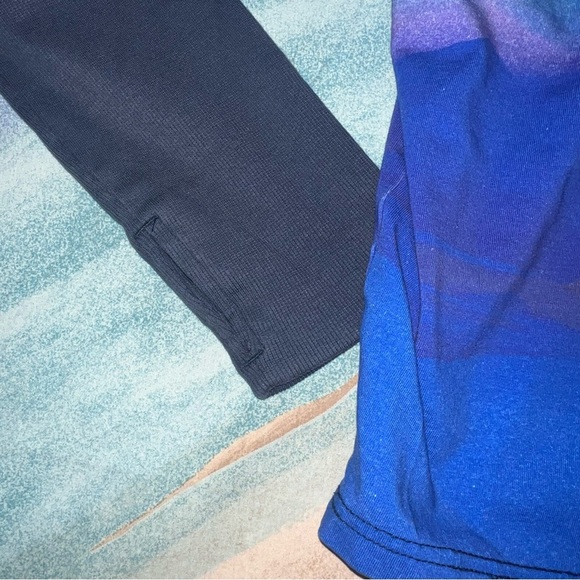 Free People Hot Shot Hooded Printed hoodie Mountain Mist Combo set size M - Picture 7 of 16